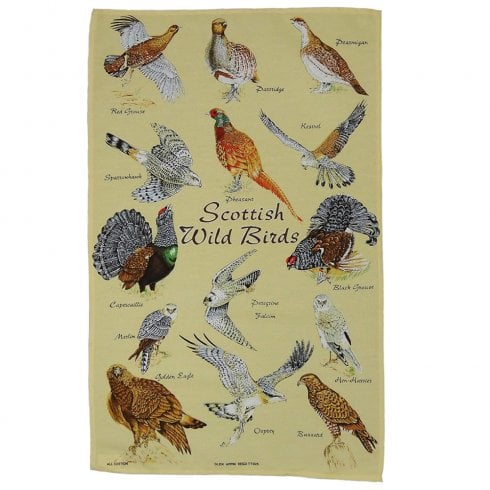 Glen Appin of Scotland Scottish Wild Birds Tea Towel