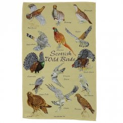 Scottish Wild Birds Tea Towel