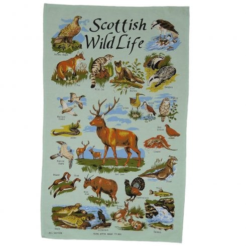 Glen Appin of Scotland Scottish Wildlife Tea Towel