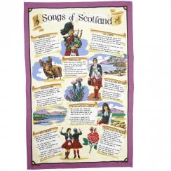 Songs of Scotland Tea Towel