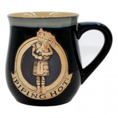 Stoneware Mug with Piper - Black