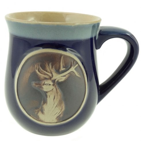 Glen Appin of Scotland Stoneware Mug with Stag - Blue