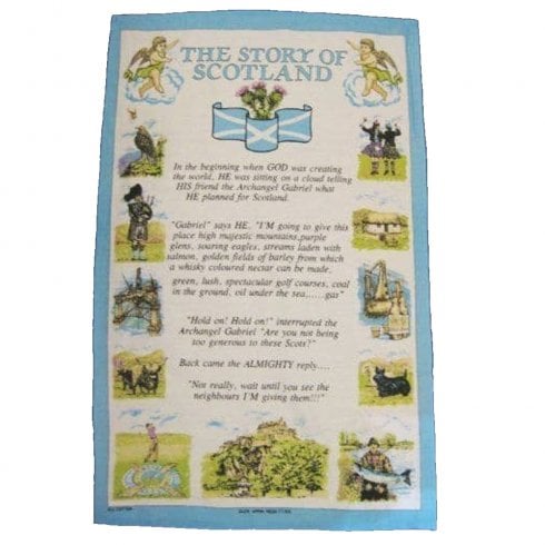 Glen Appin of Scotland Story of Scotland Tea Towel