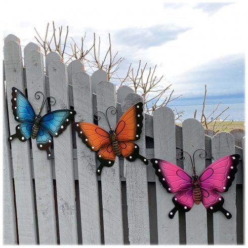 Green Jem Garden Metal Garden Butterflies - Set of 3 (SET A)