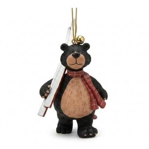 Gund Teddy Bear Glacier Skiing Ornament