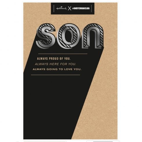 Hallmark Andys Man Club Birthday Card - Son