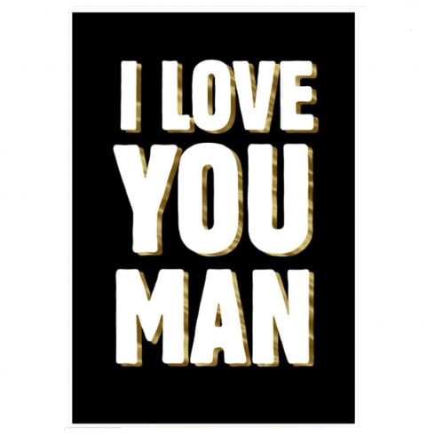 Hallmark Andys Man Club Card - I Love You Man