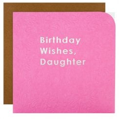 Daughter Braille Birthday Card