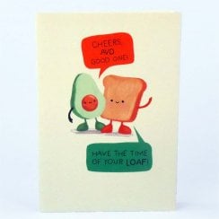 Funny "Avo Good One" Avocado Toast Birthday Greeting Card