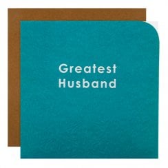 Greatest Husband Birthday Braille Card