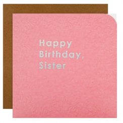 Sister Braille Birthday Card