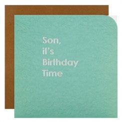 Son Braille Birthday Card