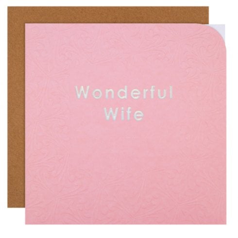 Hallmark Wonderful Wife Braille Birthday Card