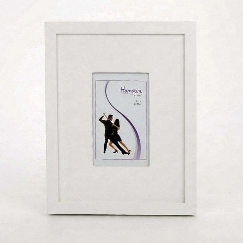 Hampton White Mounted Photo Frame