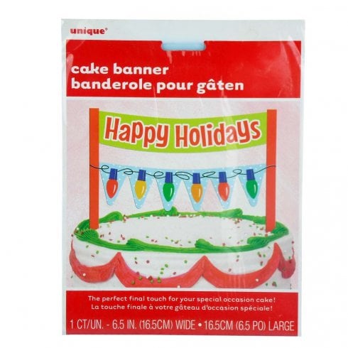 Happy Holidays Cake Banner