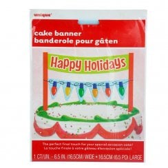 Happy Holidays Cake Banner