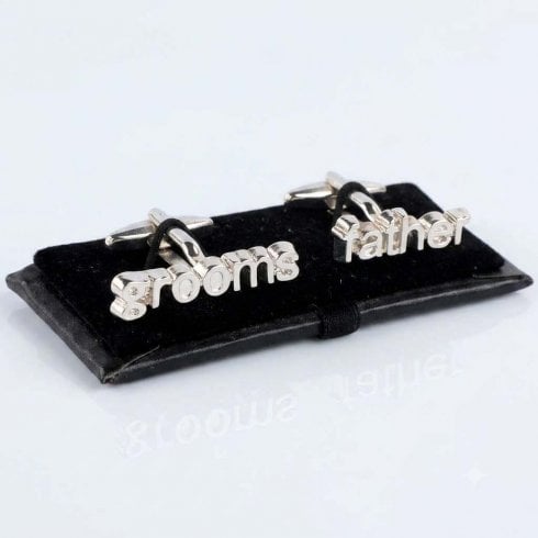 Harvey Makin Groom's Father Cut-Out Cufflinks