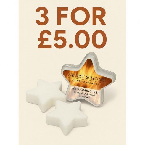 Heart & Home Welcoming Fire Wax Melts - 3 FOR £5.00