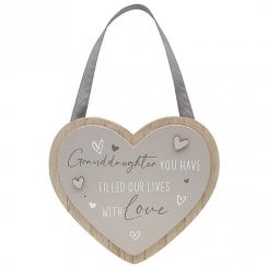 Heart Shaped Granddaughter Plaque