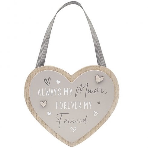 Lesser & Pavey Heart Shaped Mum Plaque