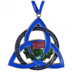 Boxed Metal Xmas Decoration Celtic Knot