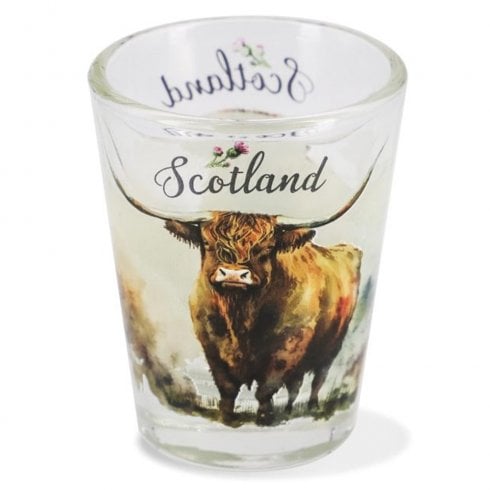 Heather Gift Co. Highland Cow Tot Glass