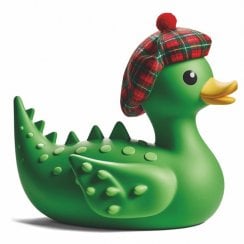 Nessie Rubber Duck with Tartan Hat