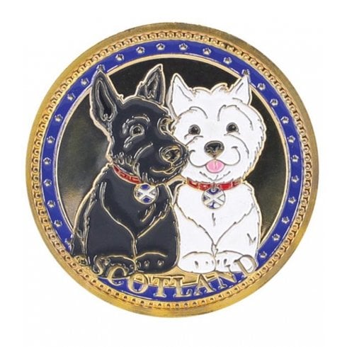 Heather Gift Co. Scottish Souvenir Coin-Dogs / Map