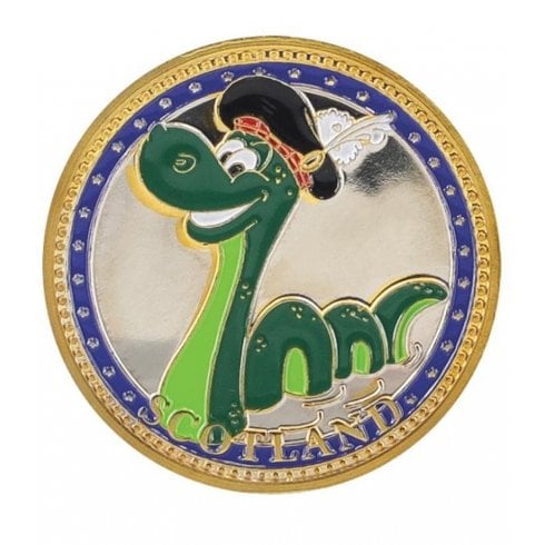 Heather Gift Co. Scottish Souvenir Coin-Nessie / Map