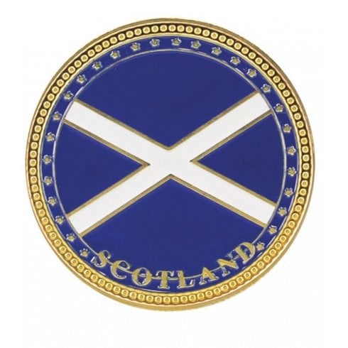 Heather Gift Co. Scottish Souvenir Coin-Saltire / Map