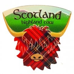 Highland Cow Head Fridge Magnet