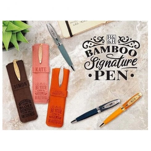 History & Heraldry Bamboo Signature Pen A-G