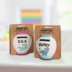 Bamboo Smash Pot Money Bank - Names A-I