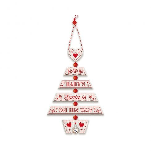 History & Heraldry Christmas Tree Decoration - Babys 1st Xmas 269800023 Wooden Hand Crafted