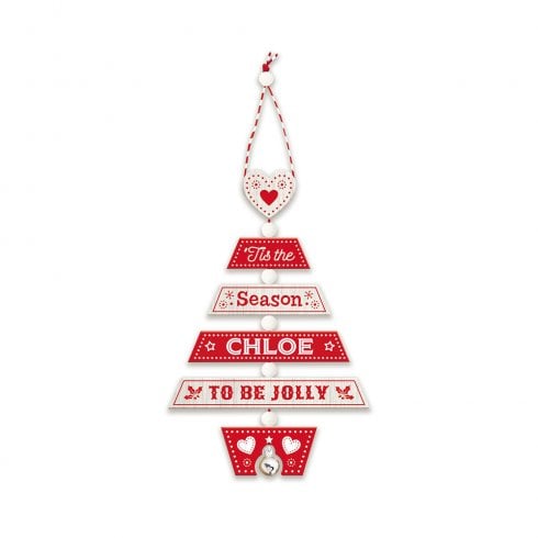 History & Heraldry Christmas Tree Decoration - Chloe 269800202 Wooden Hand Crafted