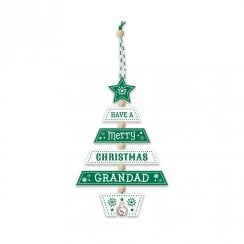 Christmas Tree Decoration - Grandad 269800019 Wooden Hand Crafted