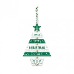 Christmas Tree Decoration - Logan 269800554 Wooden Hand Crafted