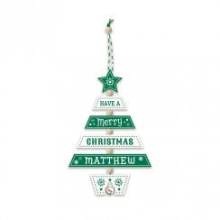Christmas Tree Decoration - Matthew 269800604 Wooden Hand Crafted