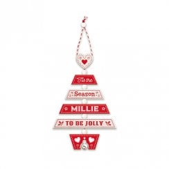 Christmas Tree Decoration - Millie 269800626 Wooden Hand Crafted