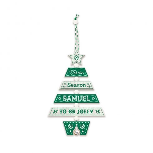 History & Heraldry Christmas Tree Decoration - Samuel 269800736 Wooden Hand Crafted