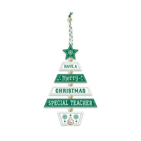 History & Heraldry Christmas Tree Decoration - Special Teacher 269800024 Wooden Hand Crafted