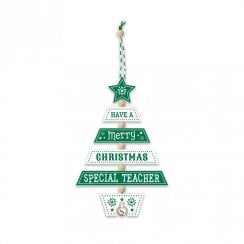 Christmas Tree Decoration - Special Teacher 269800024 Wooden Hand Crafted