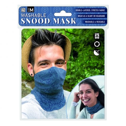 History & Heraldry Dark Blue Paisley - Snood Mask