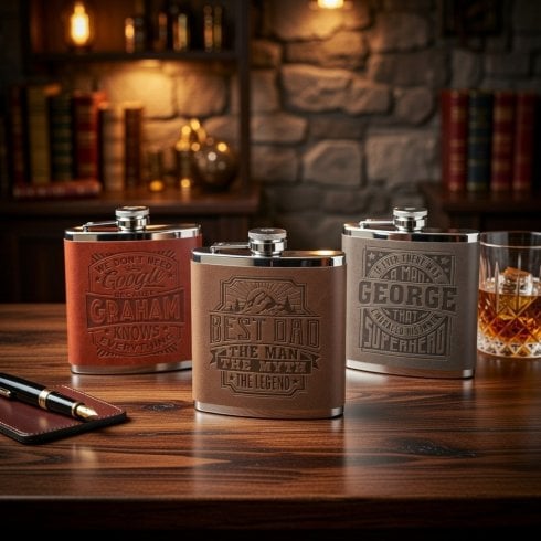 History & Heraldry Pre-Personalised Hip Flask