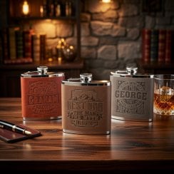 Pre-Personalised Hip Flask