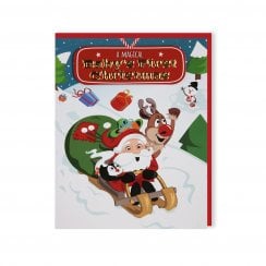 Santas On His Way Christmas Card - Babys 1st Xmas 269820004