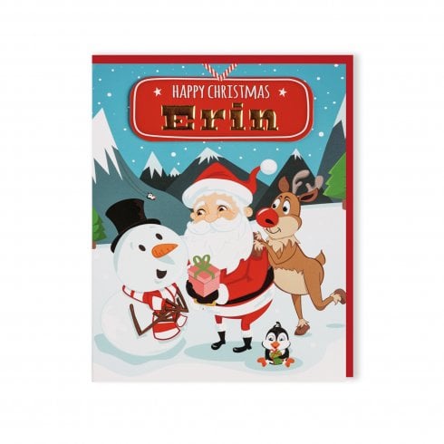 History & Heraldry Santas On His Way Christmas Card - Erin 269820243