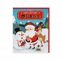 Santas On His Way Christmas Card - Grace 269820287