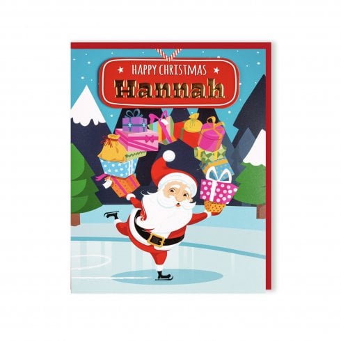 History & Heraldry Santas On His Way Christmas Card - Hannah 269820297