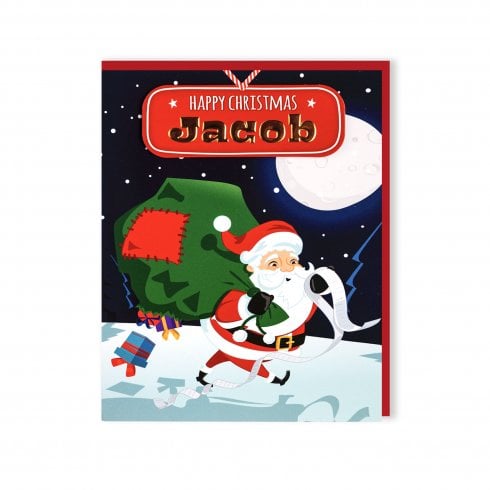 History & Heraldry Santas On His Way Christmas Card - Jacob 269820347